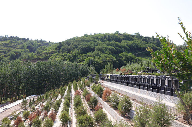 白鹿原公墓周边山势